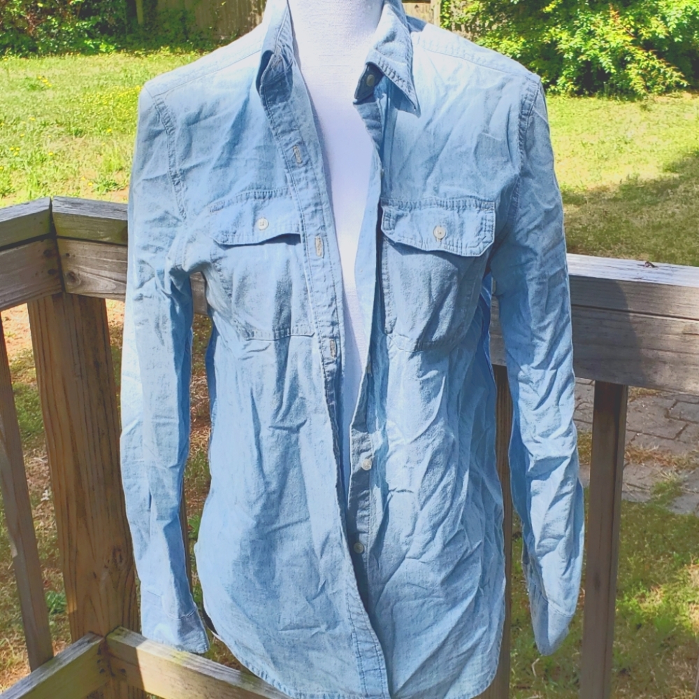 Denim botton down shirt